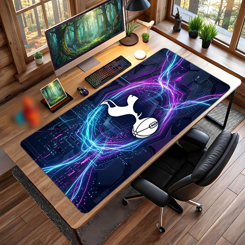 Tappetino per Mouse Grande Stampato Tottenham Hotspur, Tappetino Morbido in Gomma Antiscivolo per Scrivania da Gioco per Ufficio Laptop Computer Decorazione