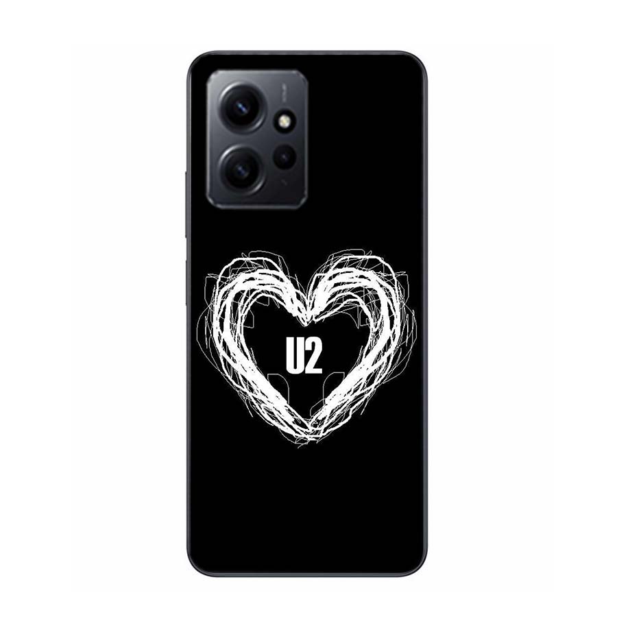 Band U2 Phone Case For Redmi 12 13C 12C 15C 9 10 10C Note 13 Pro Plus 14 15 Pro 9T 9C 9A TPU Soft Cover Clear Cell Cases Shockpr