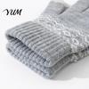 Thickened Wool Blend Gloves for Daily Commuting Thermal Knit Gloves, Velvet Lining And Elastic Ribbed Cuffs Winter Essential Cold Climate Warm