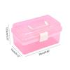 Plastic Storage Box with Tray Nail Art Organizer Toy Storing and Organising Case