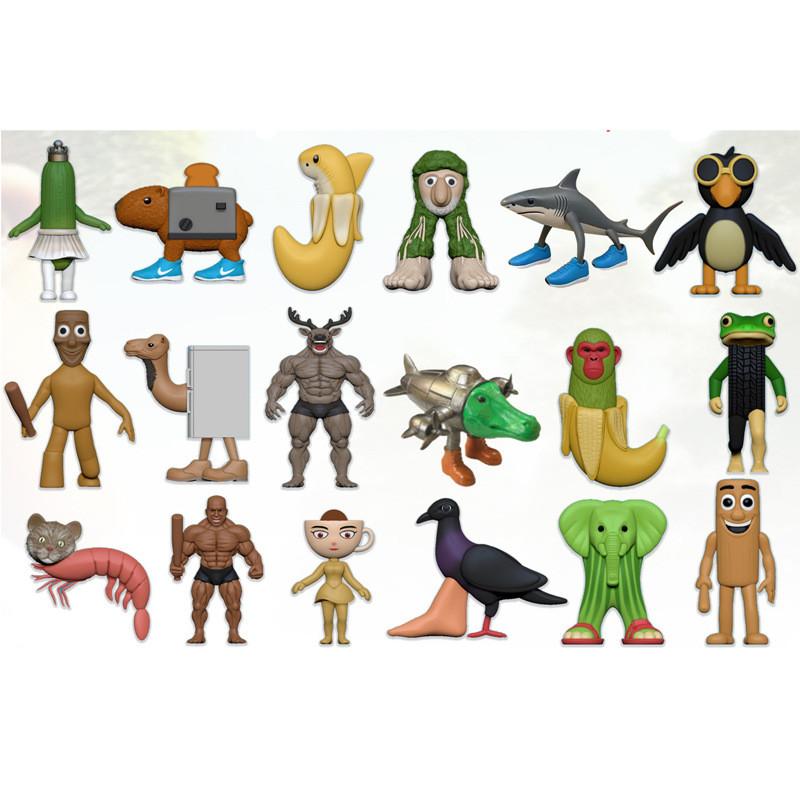 Tungtung Tung Sahur Tralalero Tralala Pvc Figurines Toy Parody Doll Models Game