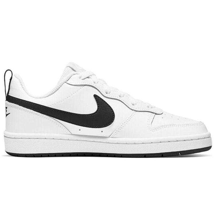 Nike Court Borough Low 2 White Black GS BQ5448-104