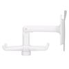 No Punch Unique Shape Hook Rotatable Storage Holder Wall Hanger for Home Bathroom(White )