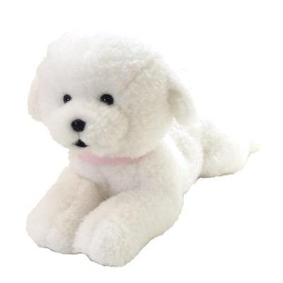 Knee Dog Bichon Frise Plush Toy S P-4135