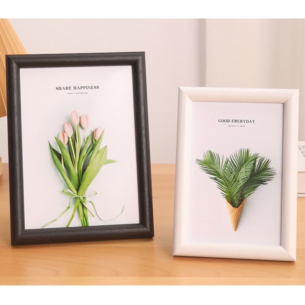 Circular Wood Picture Frame Stand Multicolor Picture Display Frame Simple Photo Frame  Gift