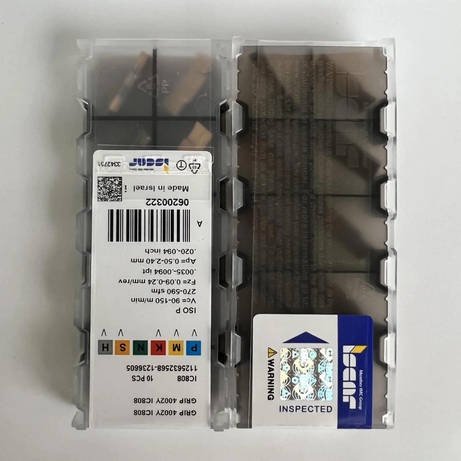 

ISCAR / GRIP4002Y IC808 /Industrial indexable Carbide Inserts 10 PCS