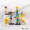 Anime digimon adventure figure yagami taichi ishida yamato yagami hikari takaru action model decorations pvc toys gifts