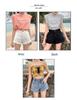 2024 Women's High-Waisted Plus Size A-Line Denim Shorts - Wide-Leg, Rolled-Up, Slimming Summer Trend