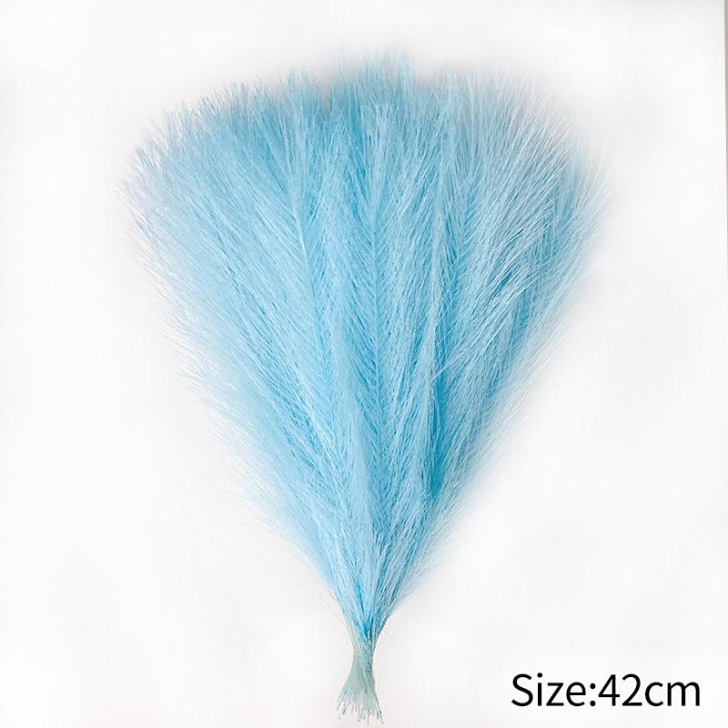 

10/20/30Pcs Artificial Colorful Reed Plant Simulated Feather Pampas Grass Wedding Landscape Shop Store Decoration Floral Props 10PCS