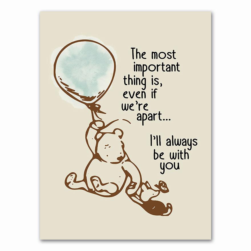 Bear cartoon simple family decorative painting  hight quality canvas painting Art Decor  No Frame