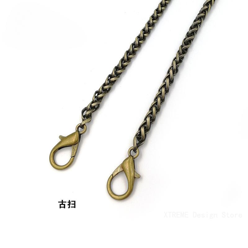 5mm Metal Replacement Purse Chain Shoulder Crossbody Bag Strap for Cluth Ba Small Handbag Handle Gold/Silver/Gun Black/Bronze