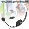 Call Center Headset with Microphone Hands Free Noise Cancelling Monaural Earpiece with 3.5mm Interface for Desk