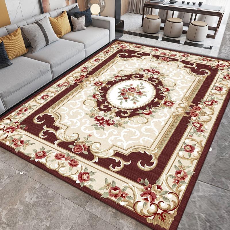 

Ковер в стиле ретро, скандинавский, этнический, с цветами, для гостиной, дивана, спальни, кабинета, кухни, входной коврик, противоскользящий, легкий, роскошный, декоративный мат 40x60cm