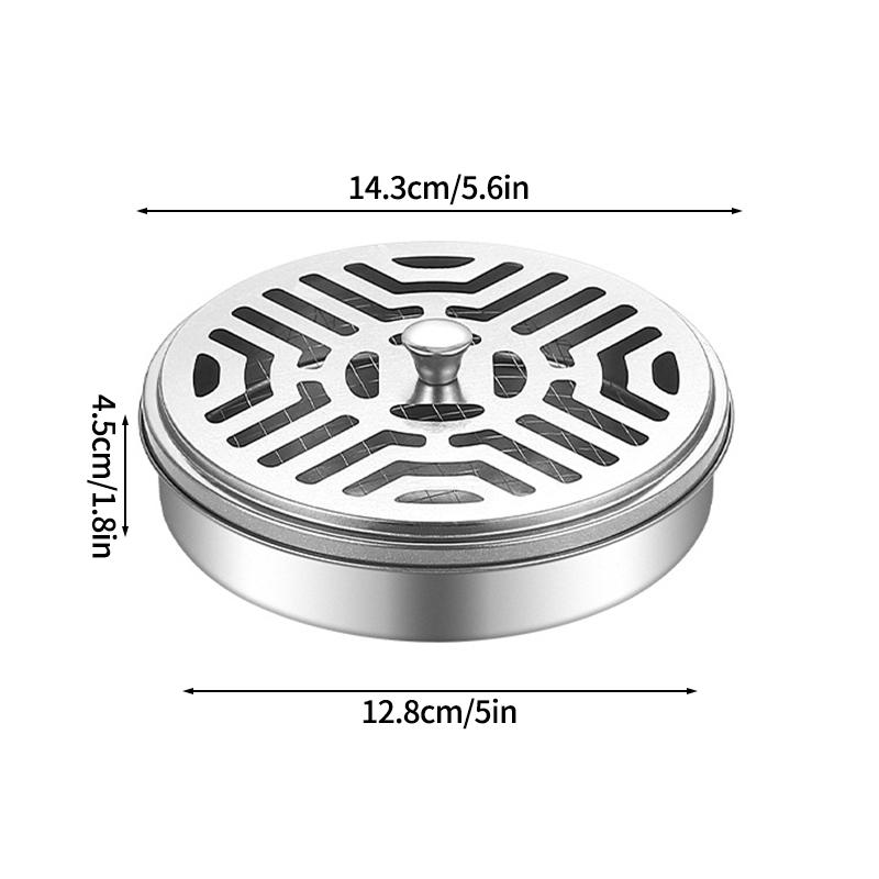 Stainless Steel Mosquito Coil Anti Mosquito Holder Mosquitoes Repellent Portable Rack for Home Bedroom Living Room