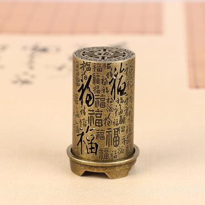 Quadratischer/zylindrischer vertikaler Räuchergefäß, Räucherstäbchenhalter aus Zinklegierung für den Innenbereich, Aromatherapie, Heimdekoration, chinesische Räuchergefäße