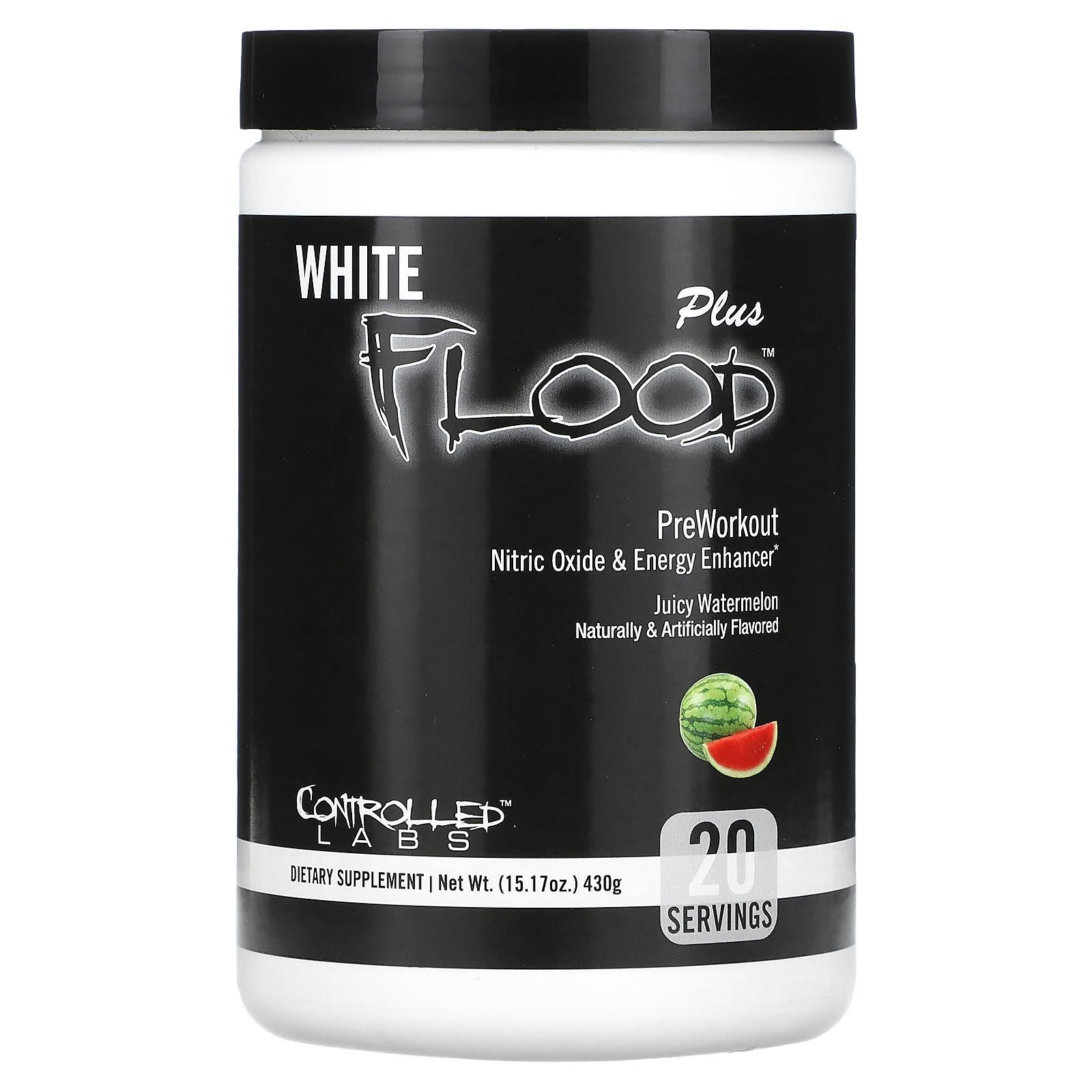 

Controlled Labs, White Fflood Plus, Pre-Workout Supplement, Juicy Watermelon Flavor, 15.17 oz (430 g)