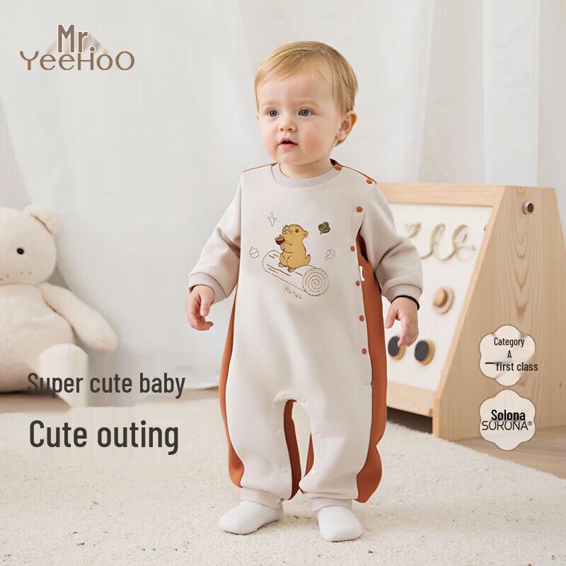 Yeehoo Newborn Boy s Long Sleeve Romper 80CM