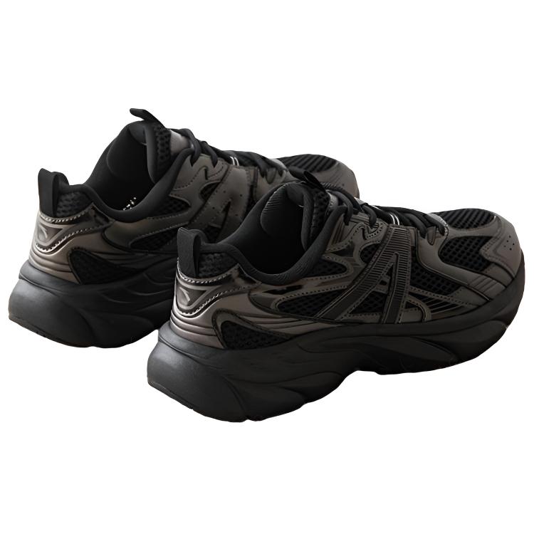 New Anta Abrasion Resistant Breathable Low Top Casual Shoes Men's Black 112538896-5