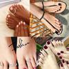 8pcs Open Toe Rings Flower Hollow Band Vintage Toe Ring Set Adjustable Women Summer Beach Jewelry
