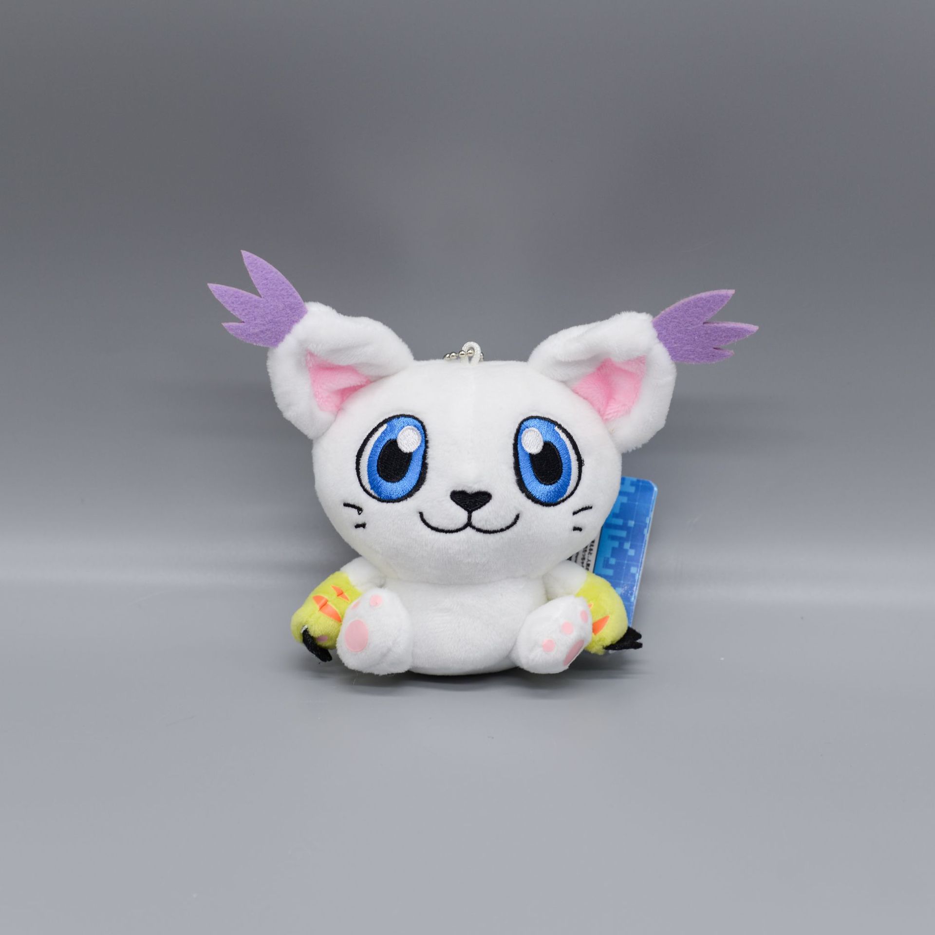 10cm Digimon Adventure Patamon Tailmon Gomamon Patamon Piyomon Agumon Tentomon Schlüsselanhänger Puppe Plüsch Anhänger Geschenk white