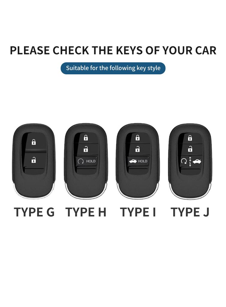 New Genuine Leather Car Key Cover Case For Honda Civic Accord HR-V CR-V CRV 2022 2023 11th Generation Thinkers 23rd Accessories