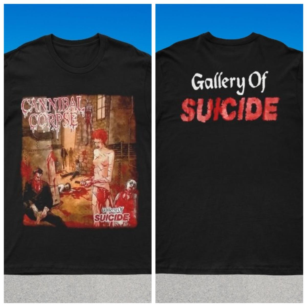 

2025 Новий CANNIBAL CORPSE - Галерея Самогубств Принтований Унісекс Вулична Мода Тренд Короткий Рукав Чиста Бавовна Круглий Виріз 4XL