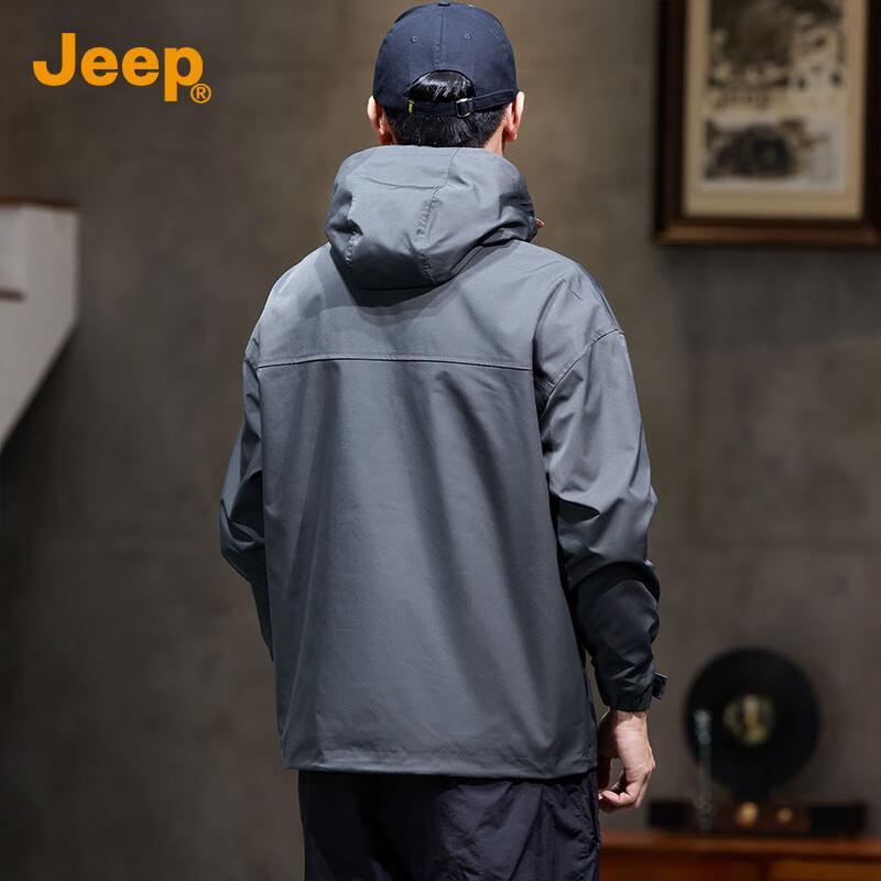 Jeep Men's Color Block Outdoor Casual Jacket