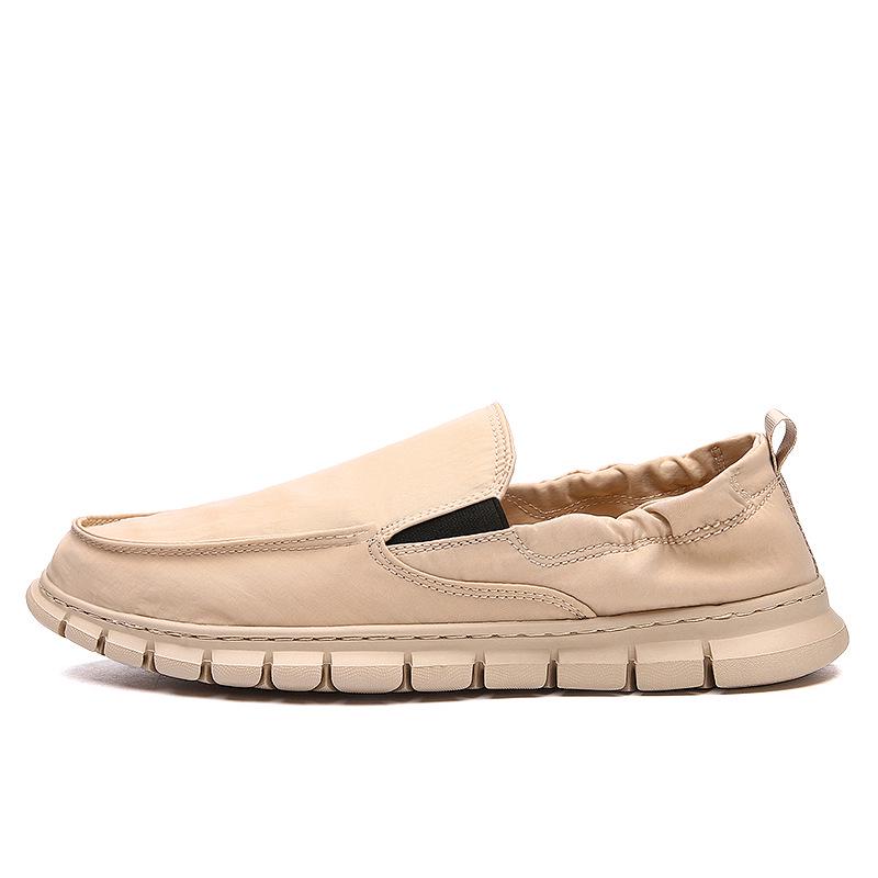 

Мужские дышащие парусиновые туфли большого размера без застежек, кроссовки из ткани-зонтика в старом пекинском стиле 48 хаки