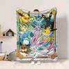 1Pc Eevee Evolution Fantasy Blanket Soft And Comfortable Casual Warm Camping Travel Christmas Halloween Xmas Gift Em92842