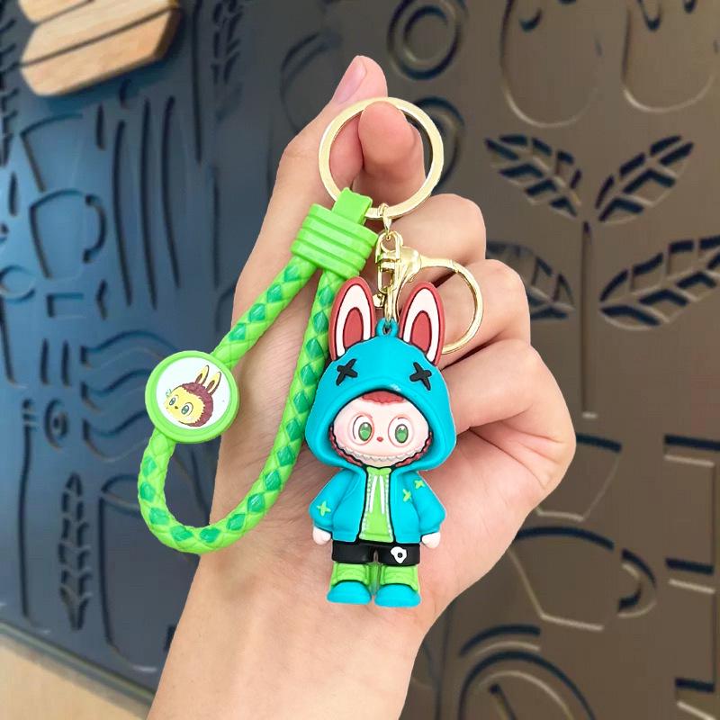 Cartoon Cute Labubu Coin Purse & Keychain Card Holder – Children's Gift & Earphone Bag