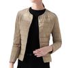Light down jacket women's round neck autumn and winter new fashion slim-fitting white duck down short coat women