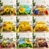 Sunflower Bed Sheet Sets Bouble Single Beds Flower Bedsheet with Pillow Case Full Queen Size 2pcs 3pcs 3D Soft Thin Fabric Home