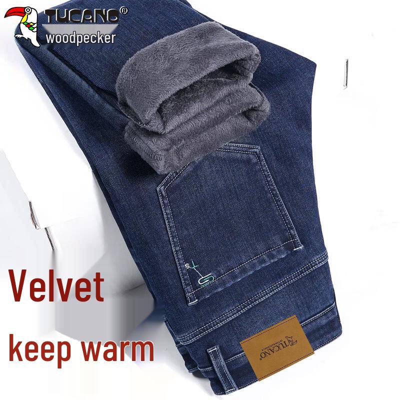 

Мужские джинсы прямого кроя стрейч на флисовой подкладке TUCANO 32