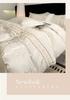 Sleep Grid Fine Twill Satin Bright Silk Jacquard Heavy Embroidery Four Piece Set