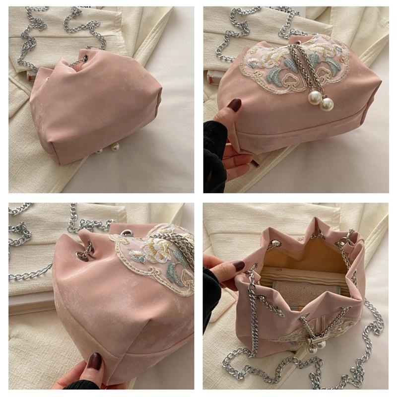 New Chinese Style Fine Embroidery Ladies Handbags 2025 Summer Fashion Shoulder Bag Crossbody Daily Party Tote Handbag For Women