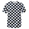T-shirt Estiva da Uomo Girocollo Stampata in 3D Moda Versatile Traspirante Tendenza Casual