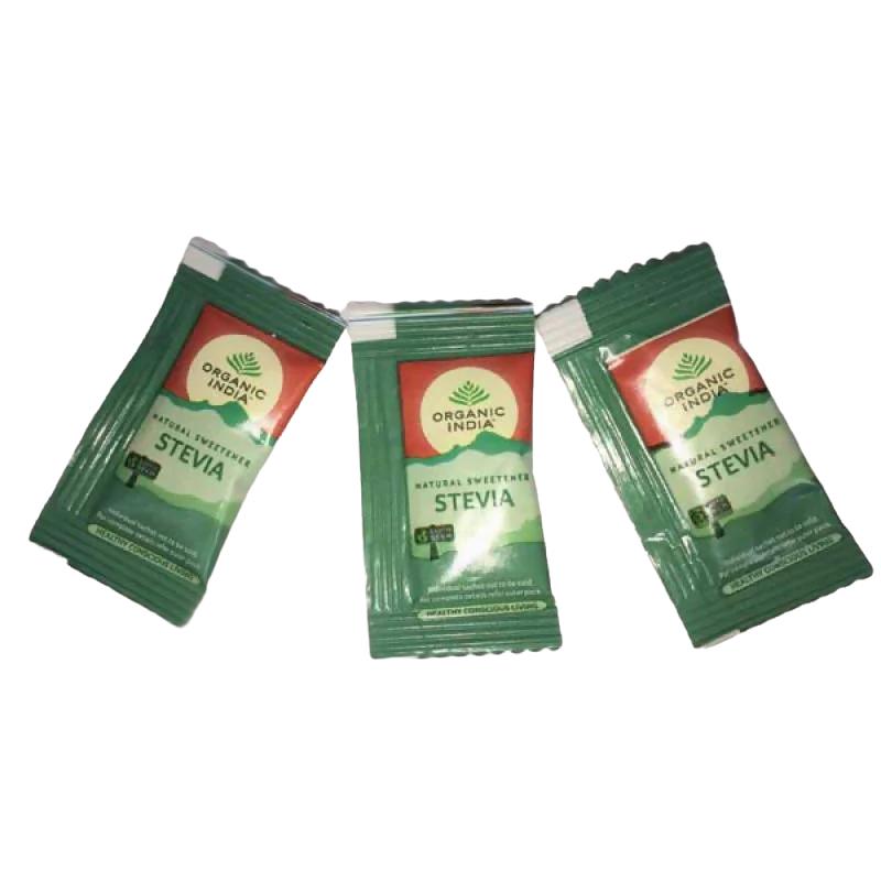 Stevia: Natural Sugar Substitute (25 Pak, 1 G), Organic Stevia, Organic India