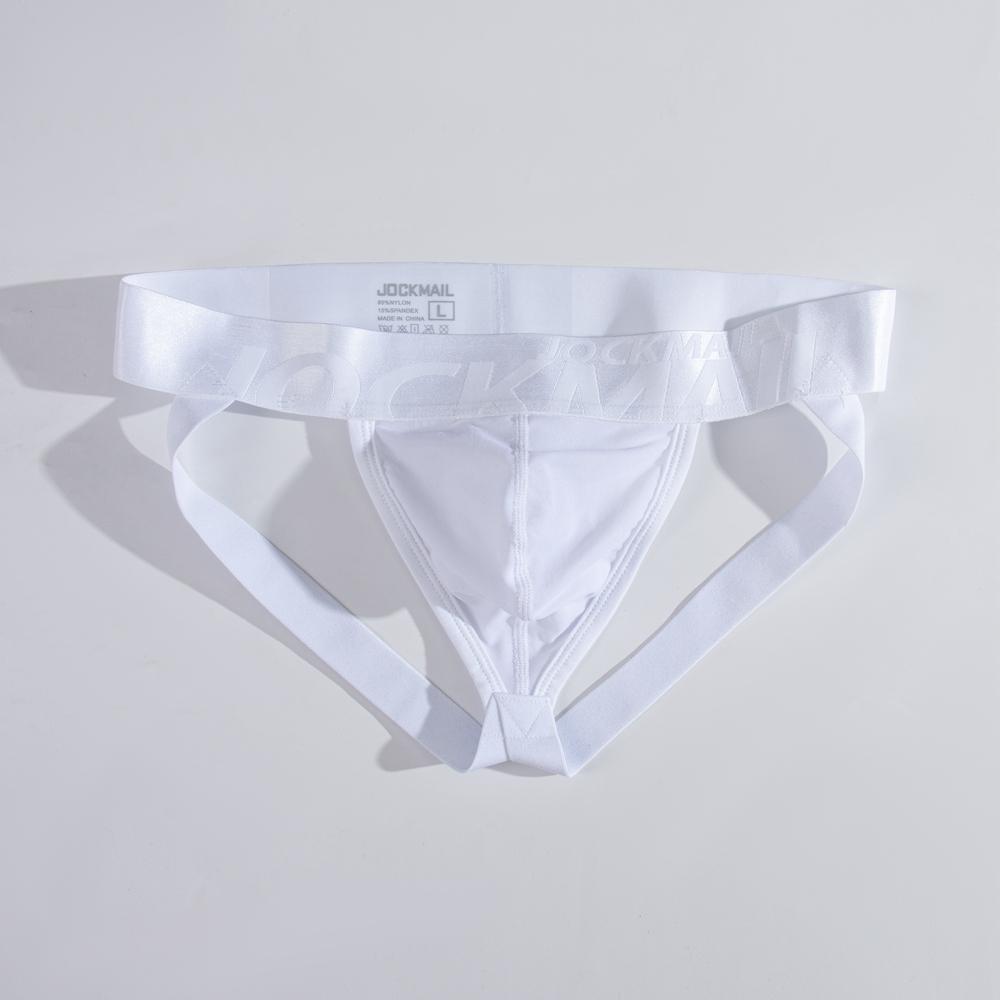 Jockstraps JOCKMAIL Ultra Thin Mesh Material Sexy Men's Thong Underwear Fashion Translucent Thongs Underpants