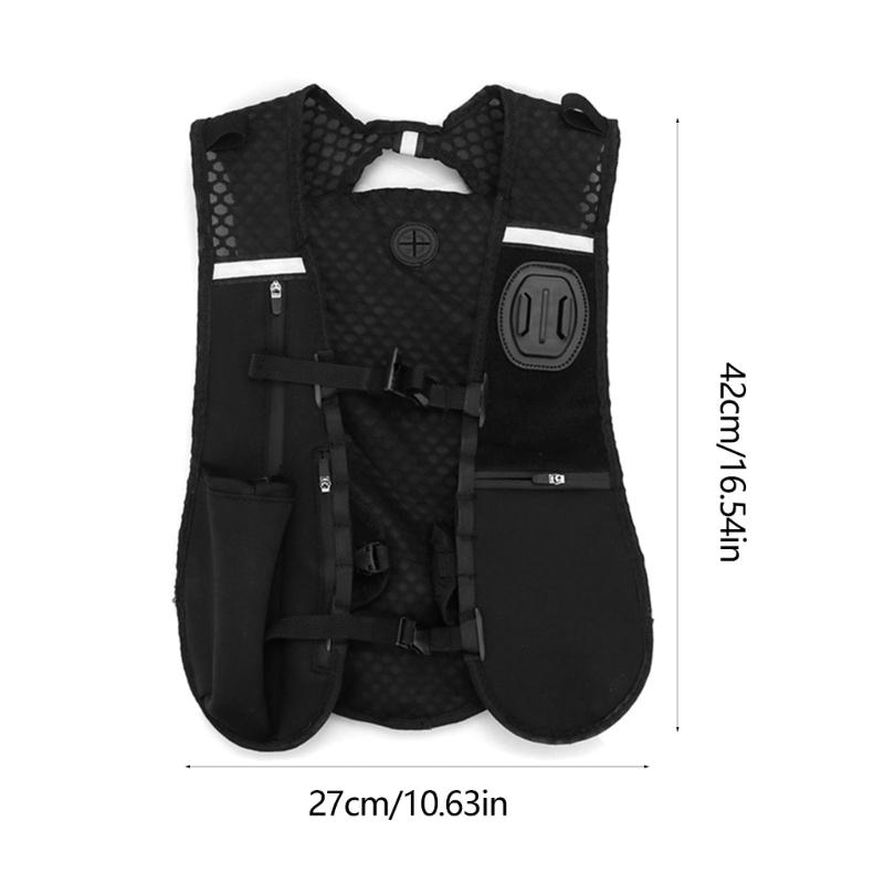 Breathable Sports Chest Mount Vests With Quick Release Buckles And Multiple Storage Pockets For Adventure