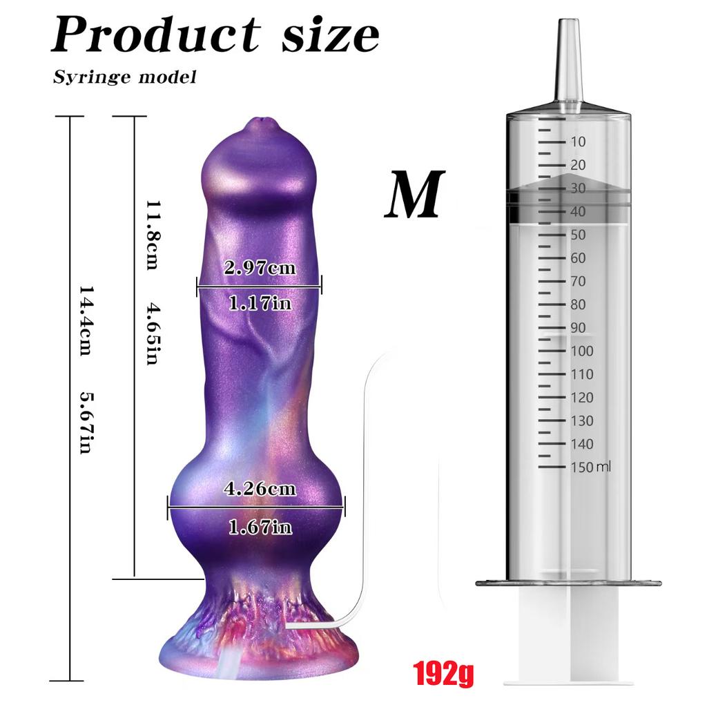 New Animal Ejaculating Dildo With Suction Cup Huge Penis Monster Dog Knot Squirting Anal Sex Toy For Men