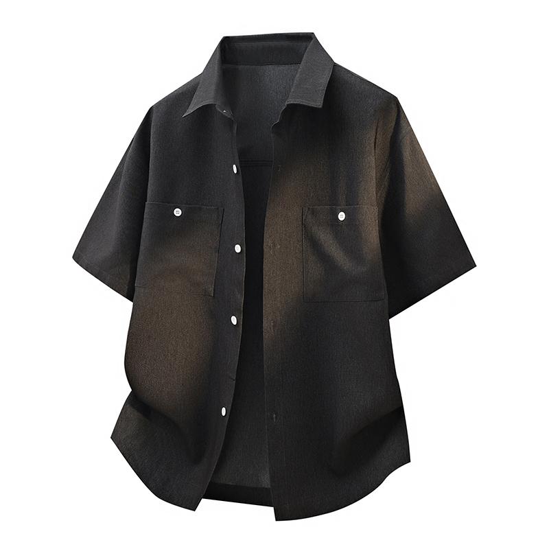 Summer Plus Size Collar Lined Shirt, Outdoor Lightweight, Breathable and Loose Shirt