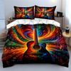Colorful Music Art Decor Set Soft Comfortable Duvet Cover Bedding Set Included 1*Duvet Cover & 2*Pillowcases, Gift