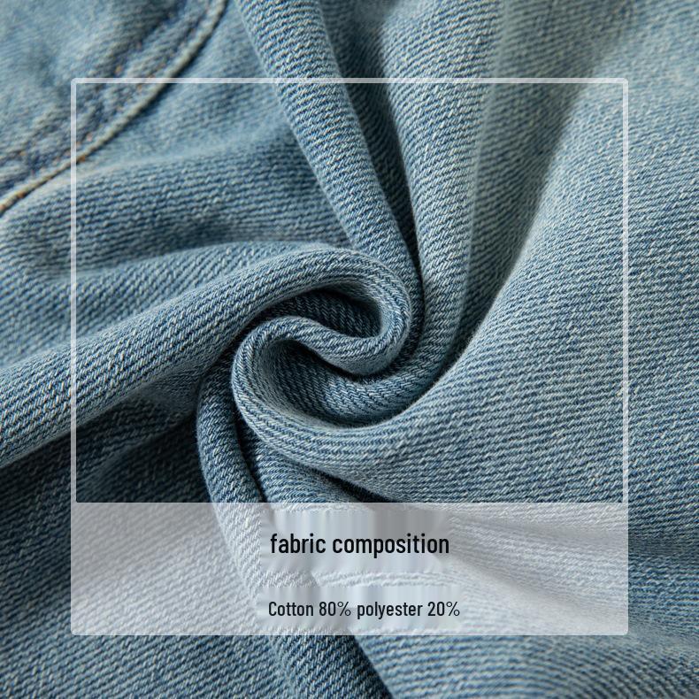 Light Blue High-Waist Slit A-line Denim Skirt for Women - 2025 Casual Mid-Length Slimming Design