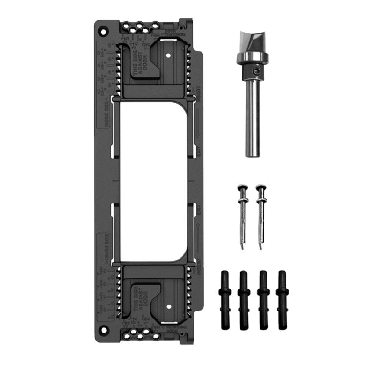 Door Hinges Jig Door Hinge Routing Jig Door Hinge Mortiser Kits Template for 2-1/2inch-6inch Length 1-3/8 to 2-1/2