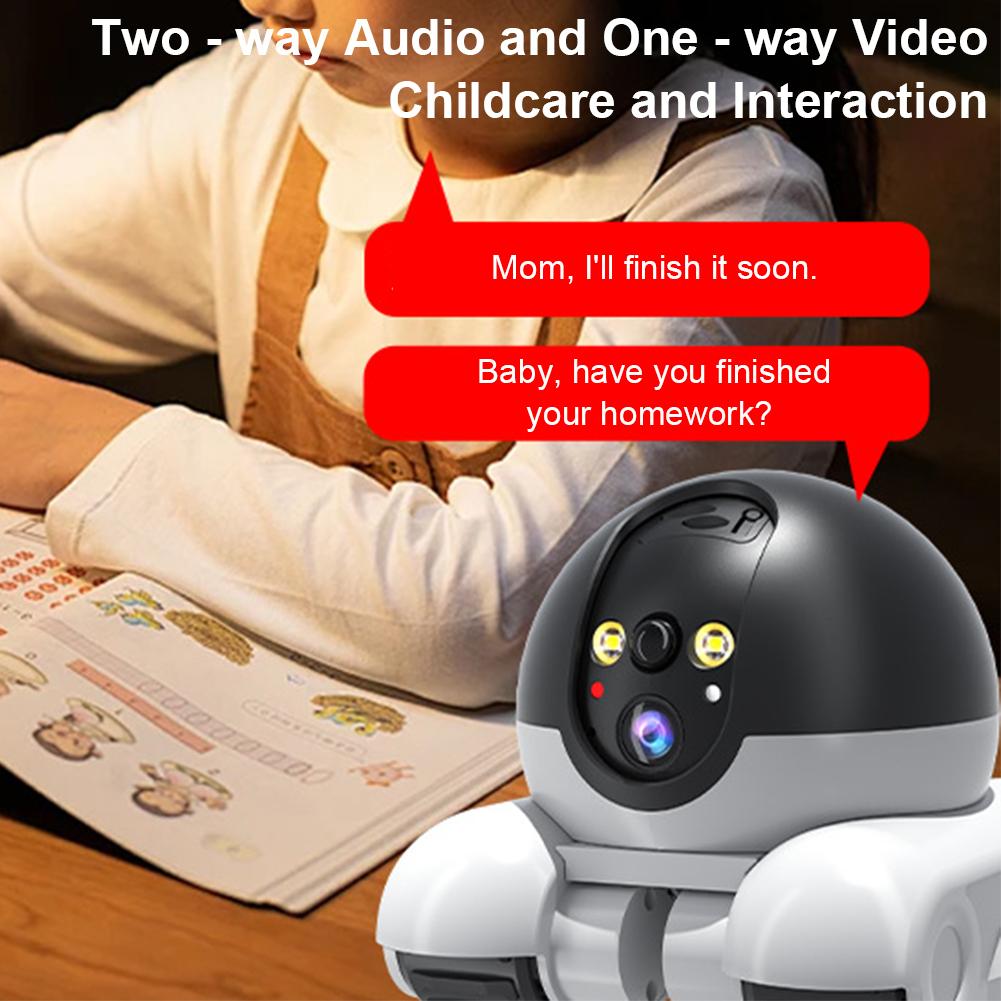 360 Degree Rotating Pet Camera 5200mAh Battery & App Control Smart Robot Camera on Wheels with Phone App Movable Blinkybot Robot
