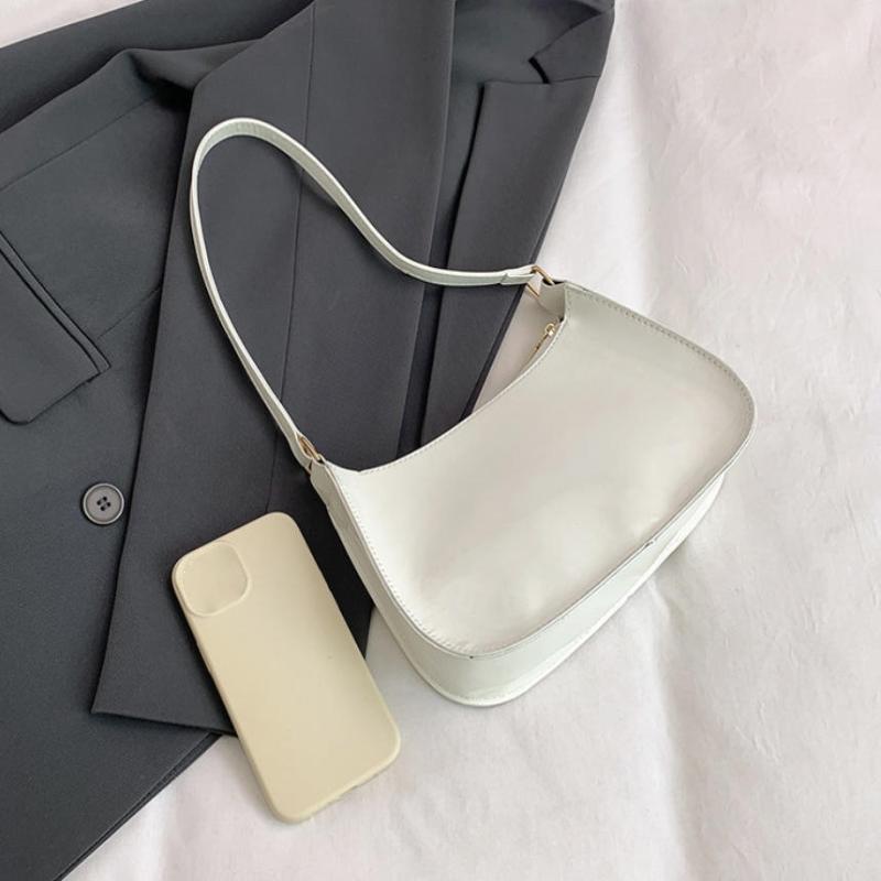 Koreanisches Designer Damen Leder Schultertasche Reißverschluss Handtasche Lässige Tote für Mädchen Tägliche Nutzung Geschenk