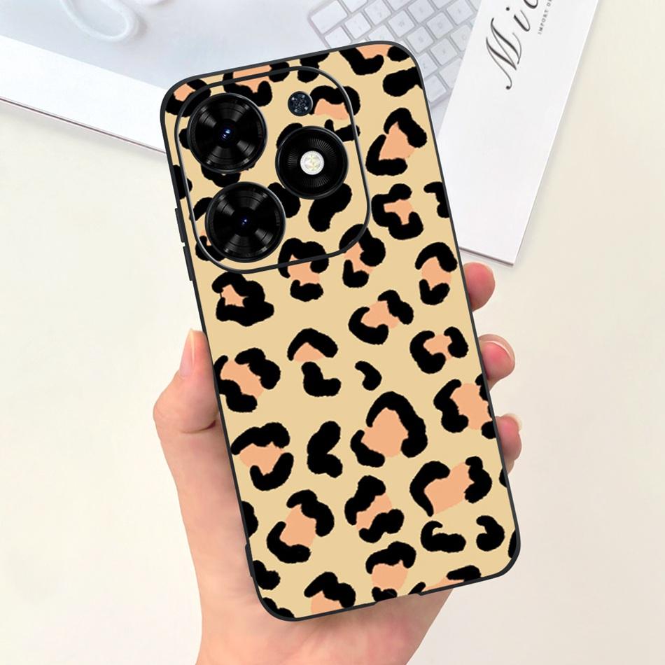 For Tecno Spark Go 2024 Case Cute Flower Love Pattern Candy Color Soft Silicon Slim Phone Back Cover For Spark Go (2024) BG6