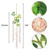 12Pcs Wisteria Flowers Artificial Wedding Simulated Green Plants Eucalyptus Orchid Grass Artificial Flower for Decoration Wedding