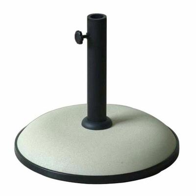 Round Cement Parasol Base - MARBUENO SUMMER - 41.5x35 Cm - 15 Kg - White - Compatible Ø30/35/38 Mm