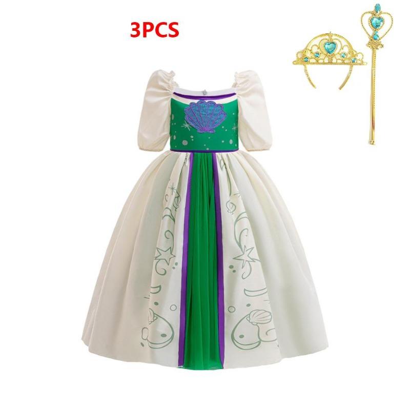 Kleine Zeemeermin Ariël Prinsessenkostuums Jonge Meisjes Paarse Jurk Kinderen Cosplay Carnavalsjurk Verjaardag Tutu Jurken Zomer Nieuwe Kleding